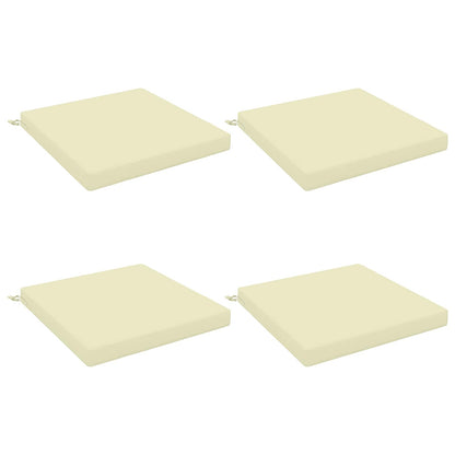 4-Piece Seat Cushions SOEST 4 pcs 100% Polyester Cream