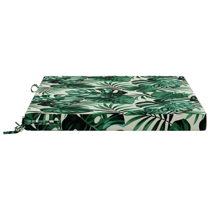 4-Piece Seat Cushions SOEST 4 pcs 100% Polyester Leaf Pattern