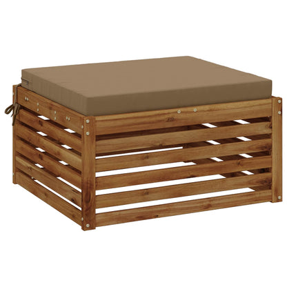 1-Piece Seat Cushion SOEST 100% Polyester Taupe 70 x 70 x 7 cm