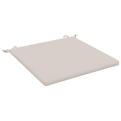 1-Piece Seat Cushion SOEST 100% Polyester White 80 x 80 x 3 cm