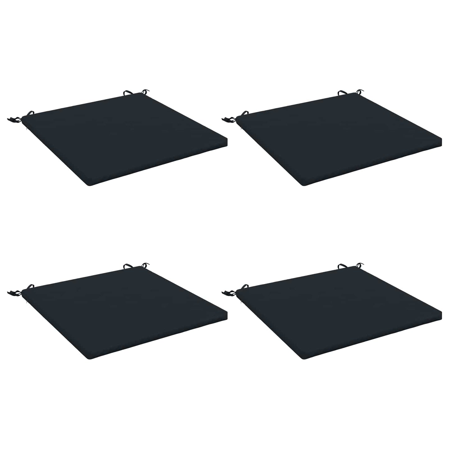 4-Piece Seat Cushions SOEST 4 pcs 100% Polyester Dark Blue