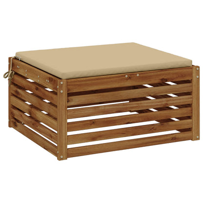 1-Piece Seat Cushion SOEST 100% Polyester Beige 80 x 80 x 3 cm