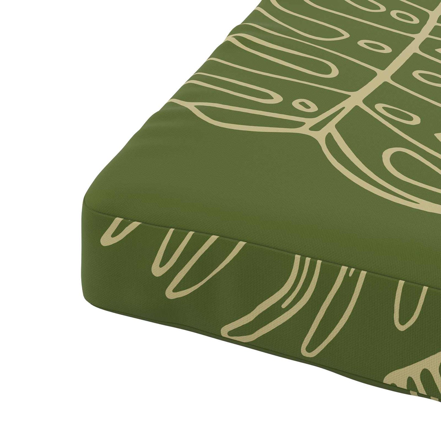 1-Piece Seat Cushion SOEST 100% Polyester Leaf Design
