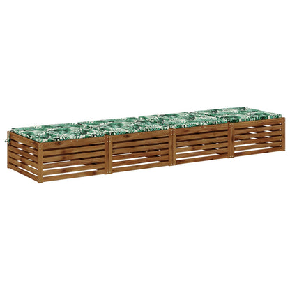 4-Piece Seat Cushions SOEST 4 pcs 100% Polyester Leaf Pattern