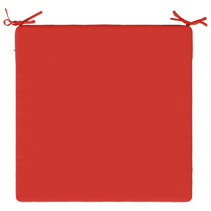 1-Piece Seat Cushion SOEST 100% Polyester Red 80 x 80 x 3 cm