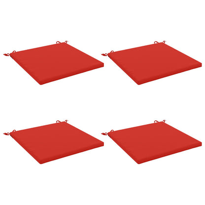 4-Piece Seat Cushions SOEST 4 pcs 100% Polyester Red