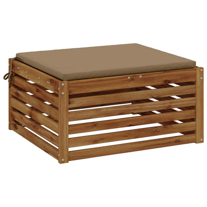 1-Piece Seat Cushion SOEST 100% Polyester Taupe 80 x 80 x 3 cm