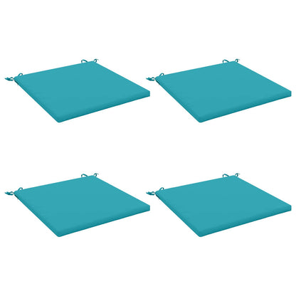 4-Piece Seat Cushions SOEST 4 pcs 100% Polyester Turquoise