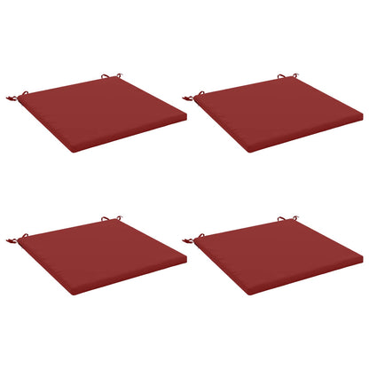 4-Piece Seat Cushions SOEST 4 pcs 100% Polyester Wine Red