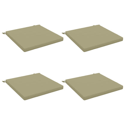 4-Piece Seat Cushions SOEST 4 pcs 100% Polyester Light Green