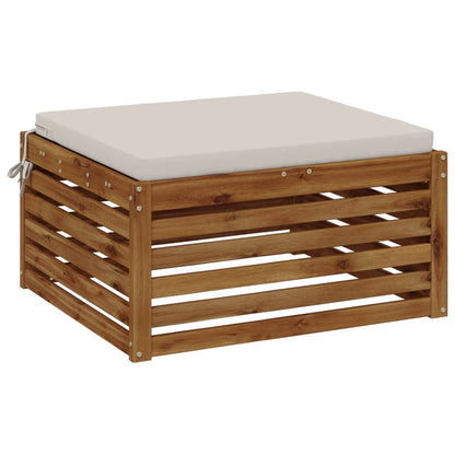 1-Piece Seat Cushion SOEST 100% Polyester White 80 x 80 x 5 cm