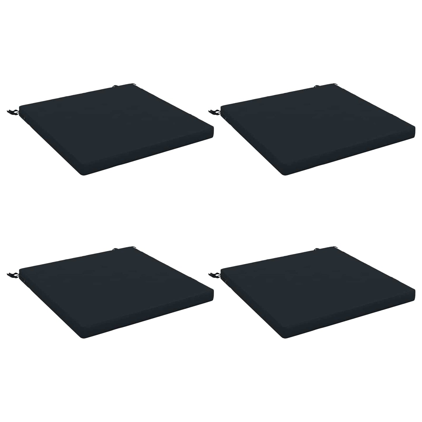 4-Piece Seat Cushions SOEST 4 pcs 100% Polyester Dark Blue