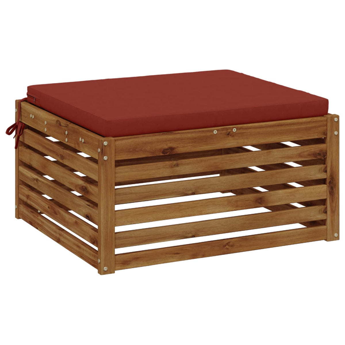 1-Piece Seat Cushion SOEST 100% Polyester Red 80 x 80 x 5 cm