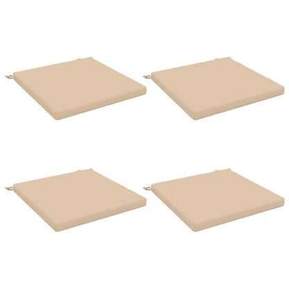 4-Piece Seat Cushions SOEST 4 pcs 100% Polyester Cream
