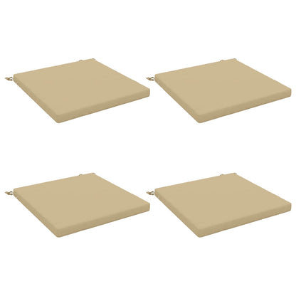 4-Piece Seat Cushions SOEST 4 pcs 100% Polyester Beige