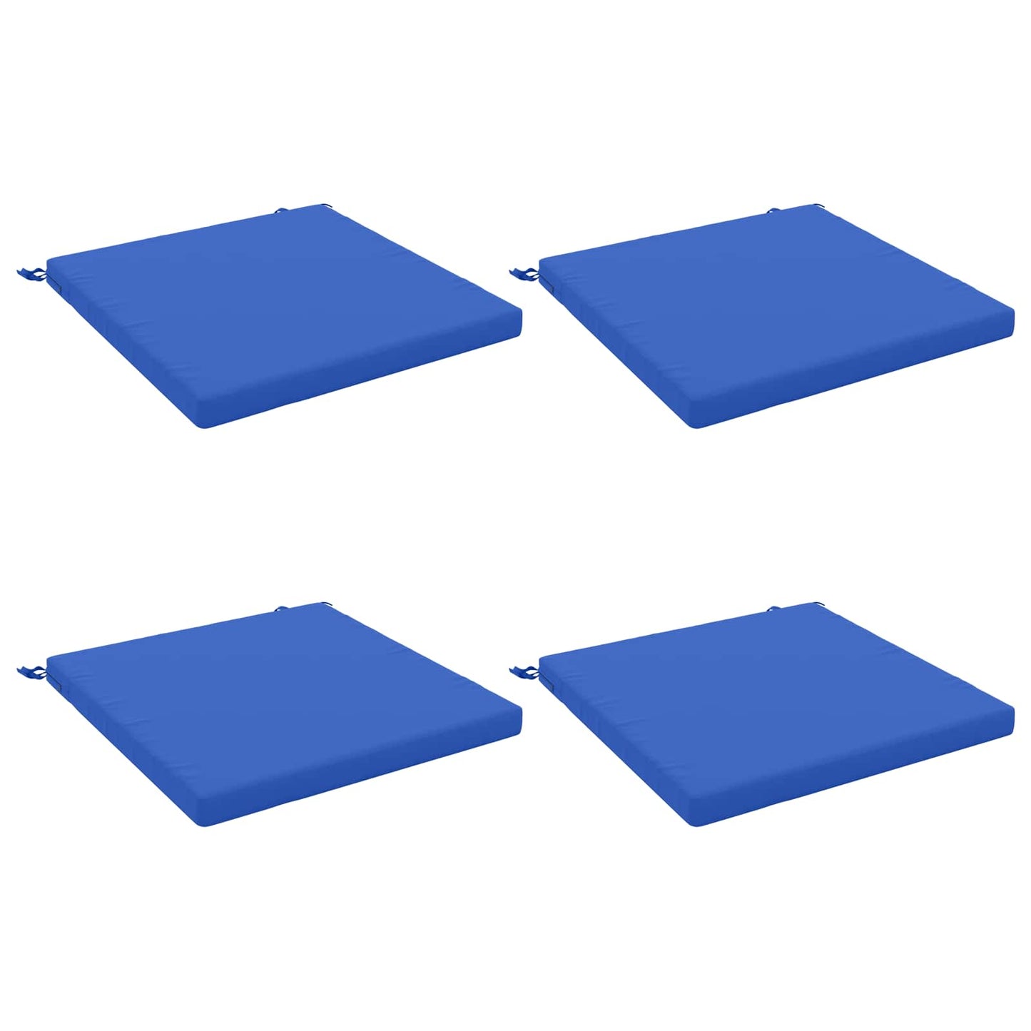 4-Piece Seat Cushions SOEST 4 pcs 100% Polyester Royal Blue