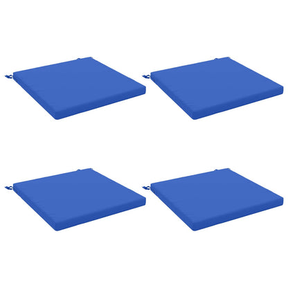 4-Piece Seat Cushions SOEST 4 pcs 100% Polyester Royal Blue