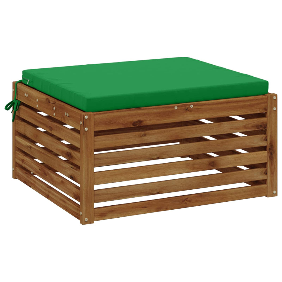 1-Piece Seat Cushion SOEST 100% Polyester Green 80 x 80 x 5 cm