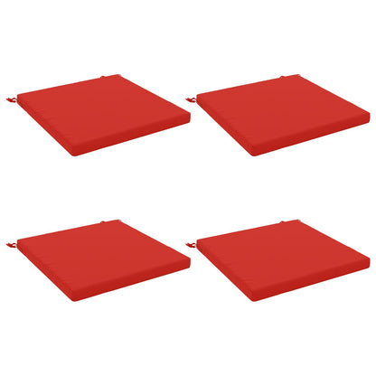 4-Piece Seat Cushions SOEST 4 pcs 100% Polyester Red