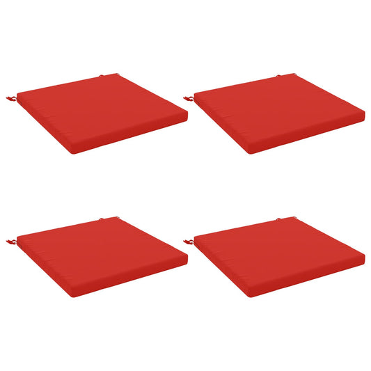 4-Piece Seat Cushions SOEST 4 pcs 100% Polyester Red