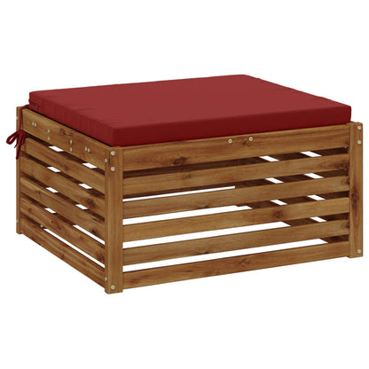 1-Piece Seat Cushion SOEST 100% Polyester Wine Red