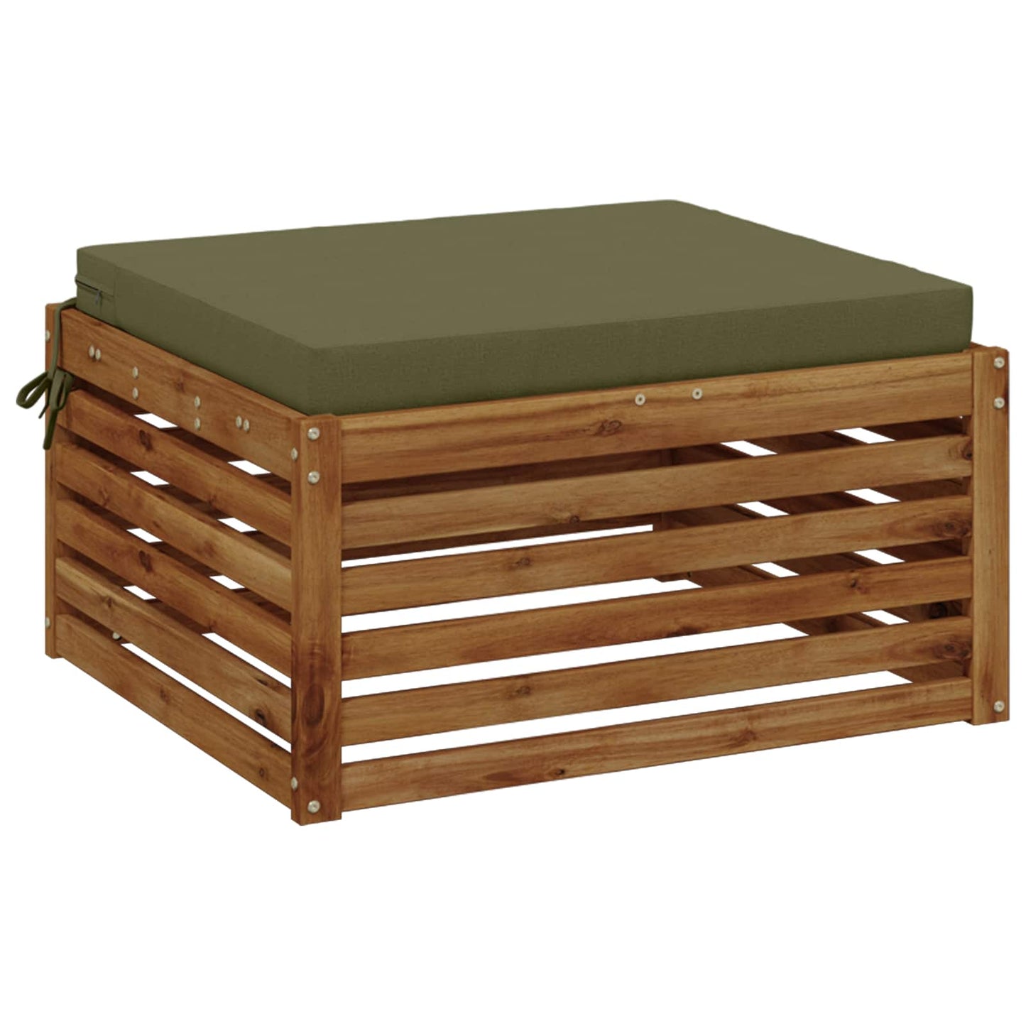 1-Piece Seat Cushion SOEST 100% Polyester Olive Green