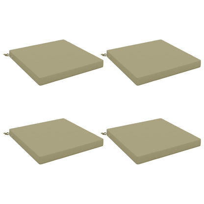 4-Piece Seat Cushions SOEST 4 pcs 100% Polyester Light Green