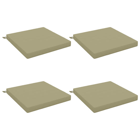 4-Piece Seat Cushions SOEST 4 pcs 100% Polyester Light Green