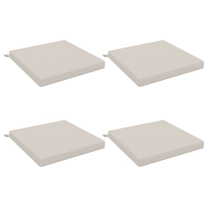 4-Piece Seat Cushions SOEST 4 pcs 100% Polyester White