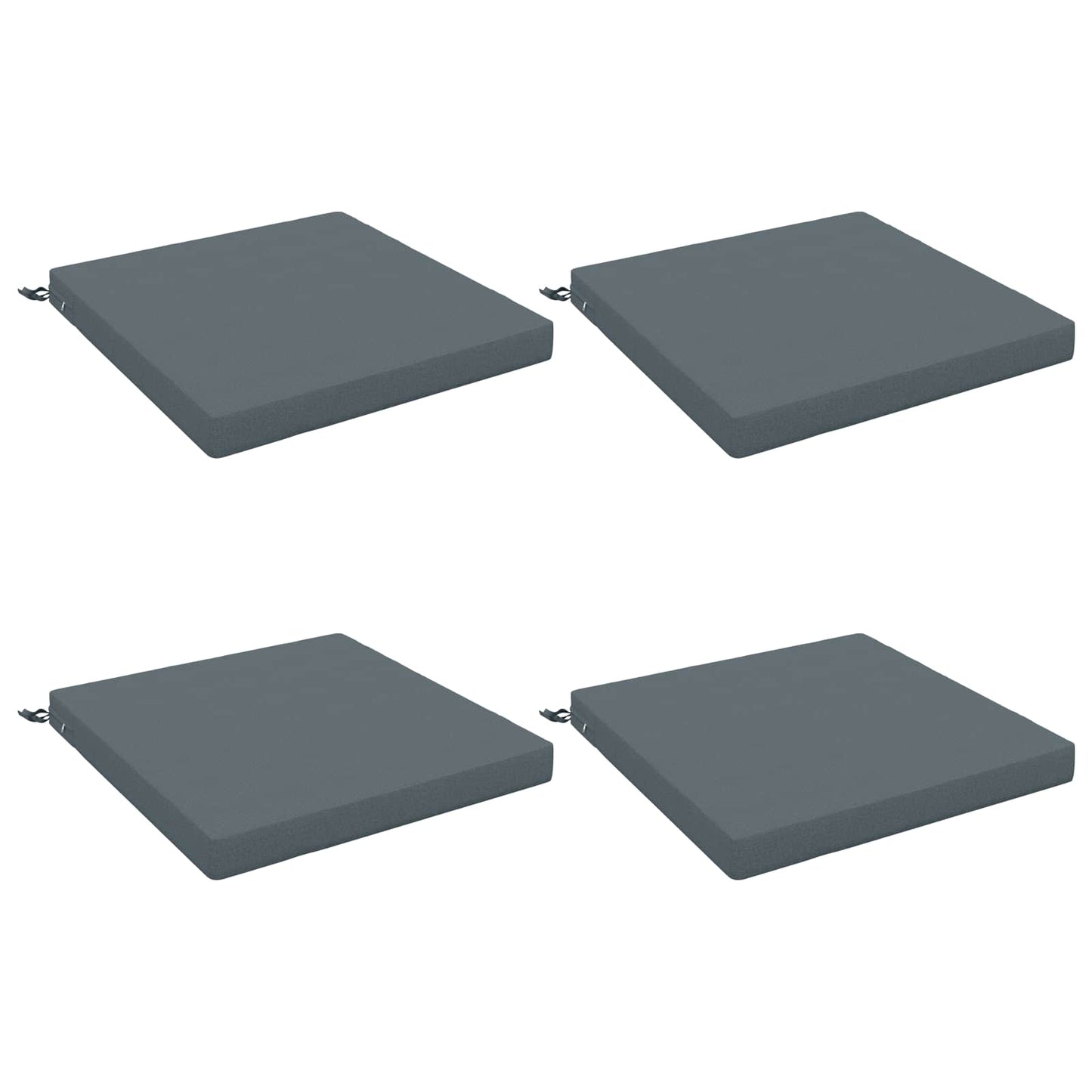 4-Piece Seat Cushions SOEST 4 pcs 100% Polyester Blue
