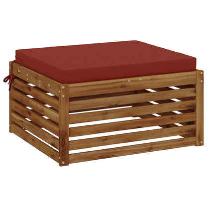1-Piece Seat Cushion SOEST 100% Polyester Red 80 x 80 x 7 cm