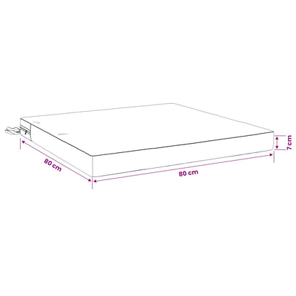 1-Piece Seat Cushion SOEST 100% Polyester Red 80 x 80 x 7 cm