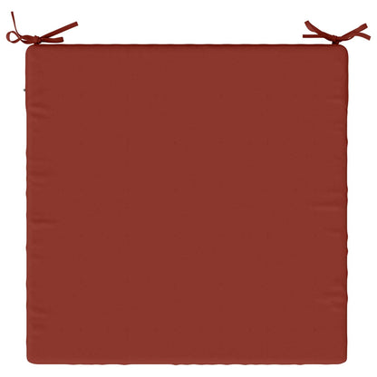 1-Piece Seat Cushion SOEST 100% Polyester Red 80 x 80 x 7 cm