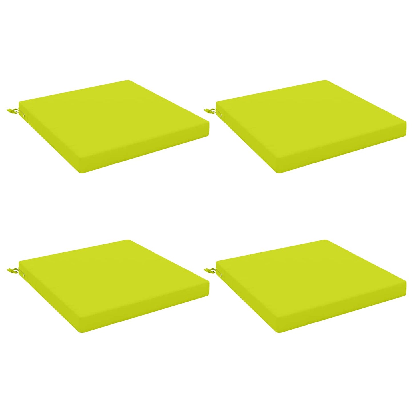 4-Piece Seat Cushions SOEST 4 pcs 100% Polyester Bright Green