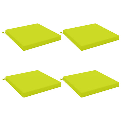 4-Piece Seat Cushions SOEST 4 pcs 100% Polyester Bright Green