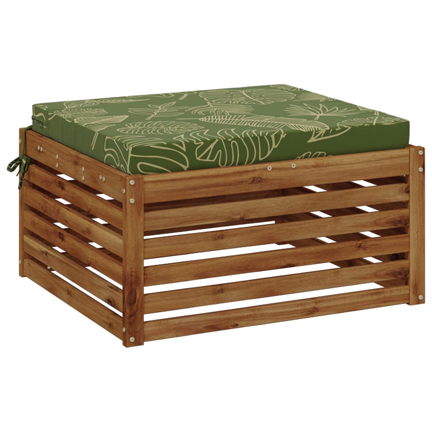 1-Piece Seat Cushion SOEST 100% Polyester Leaf Design
