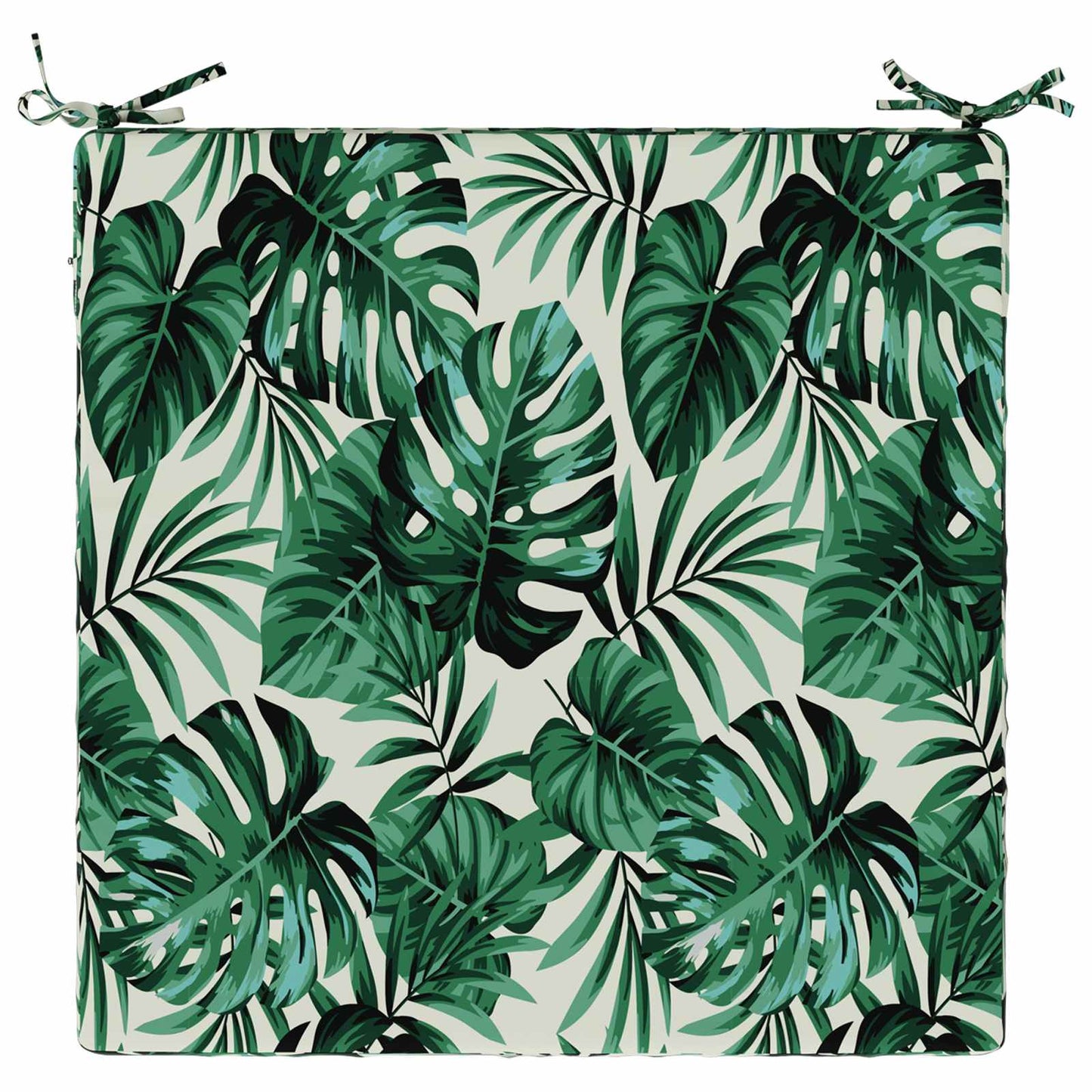 1-Piece Seat Cushion SOEST 100% Polyester Leaf Pattern
