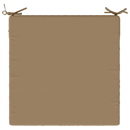1-Piece Seat Cushion SOEST 100% Polyester Taupe 80 x 80 x 7 cm