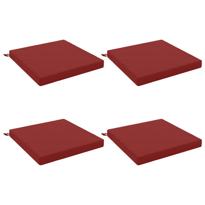 4-Piece Seat Cushions SOEST 4 pcs 100% Polyester Wine Red