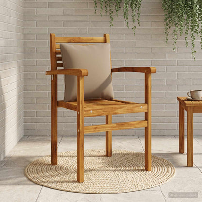 1-Piece Back Cushion PUTTEN 100% Polyester Taupe