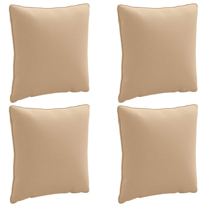 4-Piece Back Cushions PUTTEN 4 pcs 100% Polyester Sand