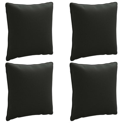 4-Piece Back Cushions PUTTEN 4 pcs 100% Polyester Black