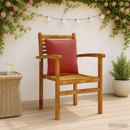 4-Piece Back Cushions PUTTEN 4 pcs 100% Polyester Red