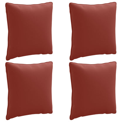4-Piece Back Cushions PUTTEN 4 pcs 100% Polyester Red