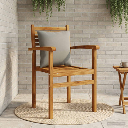 1-Piece Back Cushion PUTTEN 100% Polyester Grey 40 x 40 x 15 cm