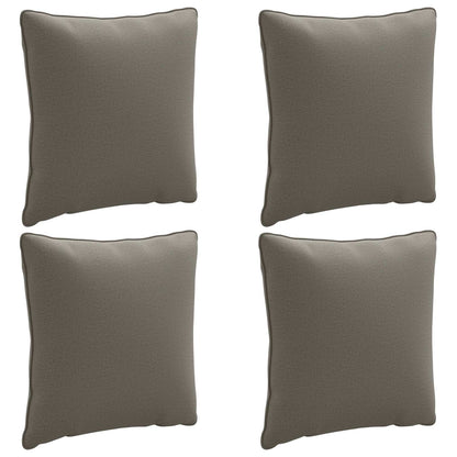 4-Piece Back Cushions PUTTEN 4 pcs 100% Polyester Grey