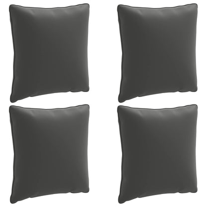 4-Piece Back Cushions PUTTEN 4 pcs 100% Polyester Anthracite