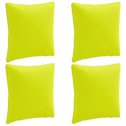 4-Piece Back Cushions PUTTEN 4 pcs 100% Polyester Bright Green