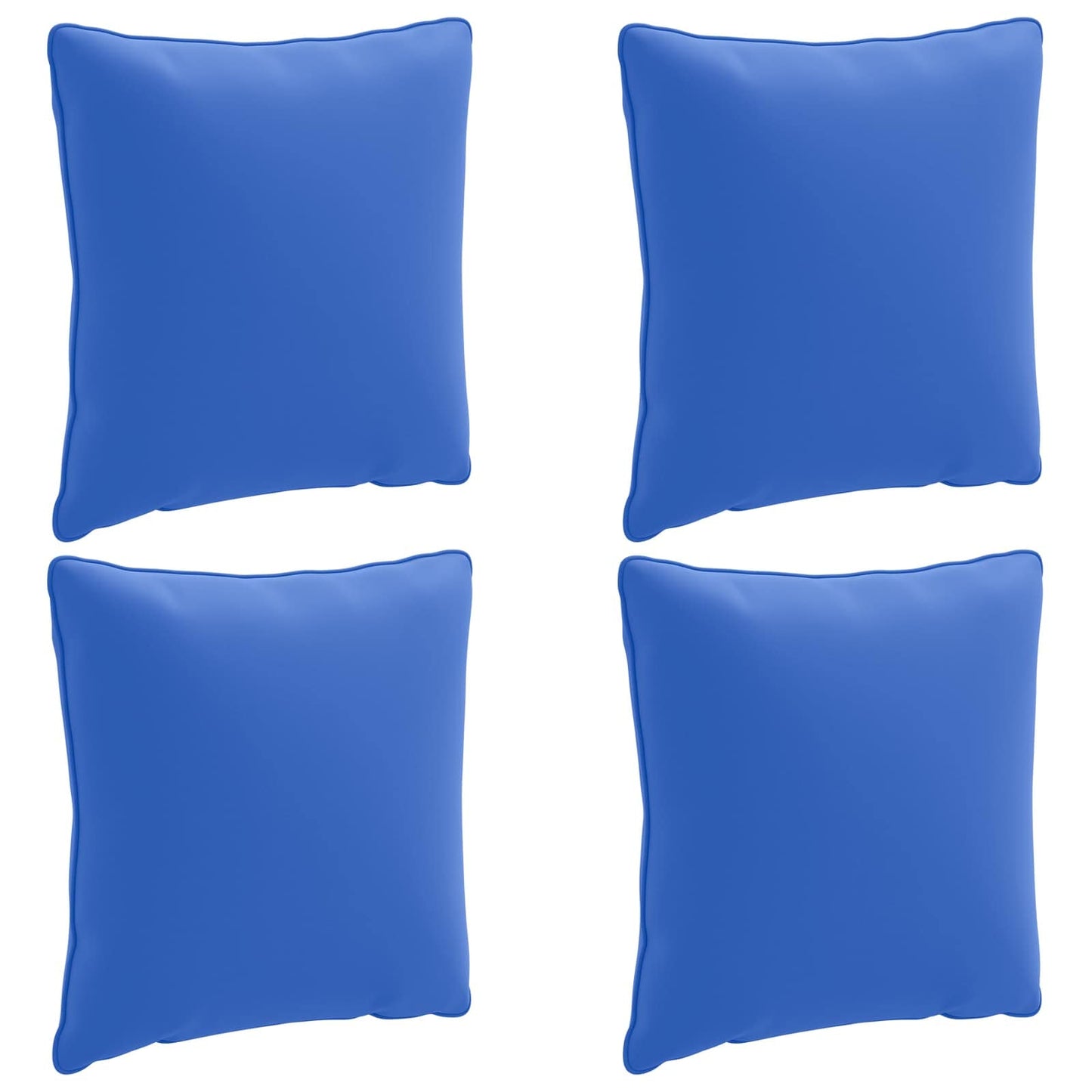 4-Piece Back Cushions PUTTEN 4 pcs 100% Polyester Royal Blue
