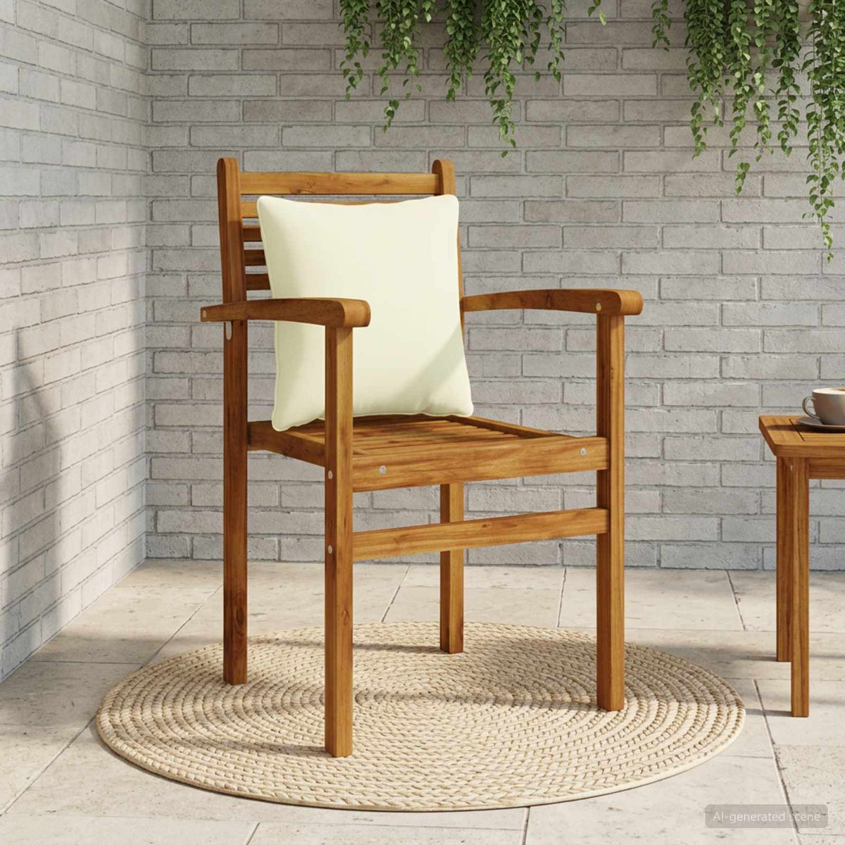 1-Piece Back Cushion PUTTEN 100% Polyester Cream